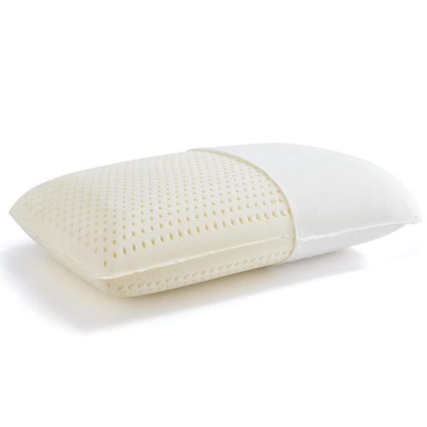 JOTOM 100% Natural Talalay Latex Latex Sleeping Bed Pillow – Luxury Extra Soft Pillow for Side, Back, and Stomach Sleepers - Removable Breathable Cotton Cover - Extra Soft (Queen (Extra Soft))