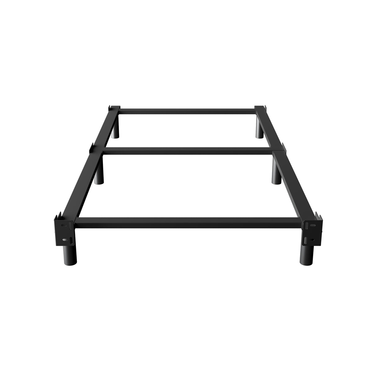 EMODA 7 Inch Twin XL Bed Frames Base for Box Spring and Mattress, 6 Legs Support Sturdy Metal Platform Tool-Free and Easy Assembly, Black