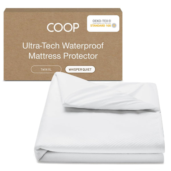 Ultra Luxe Bamboo derived Viscose Rayon Mattress Pad Protector Cover by Coop Home Goods - Cooling Waterproof Hypoallergenic Topper - California King - White