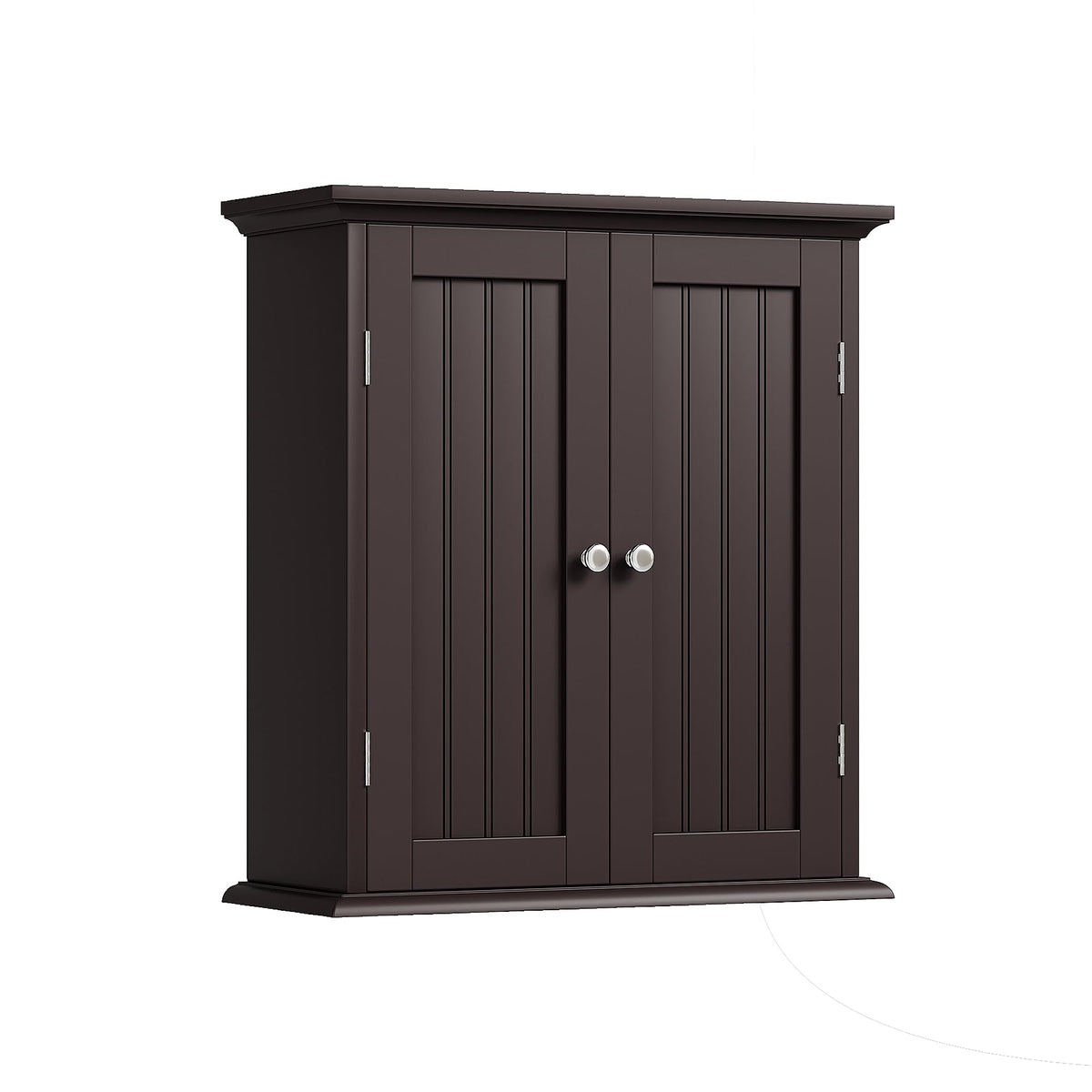 ChooChoo Bathroom Wall Cabinet, Over The Toilet Space Saver Storage Cabinet, Medicine Cabinet with 2 Door and Adjustable Shelves, Cupboard, Rustic