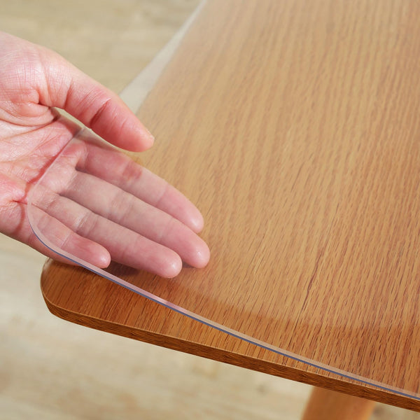 Warmstar Clear Table Protector 2mm Thick, 12 x 40 Inch Clear Table Cover Protector, Plastic Table Cover, Clear Desk Mat Desk Pad, Desk Protector Mat for Coffee Table, Writing Desk, Dining Room
