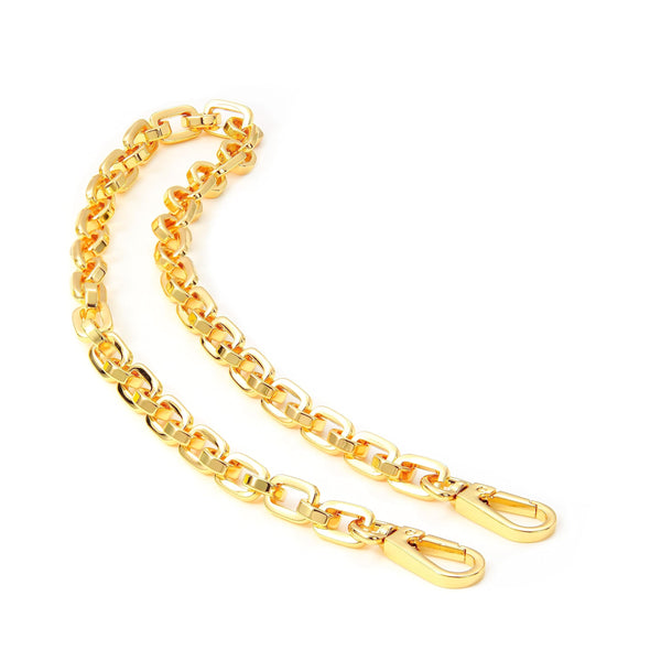 jiesinlov Purse Chain Strap CrossBody Handbag Gold Chains Shoulder Bag Strap Replacement,with Metal Buckles (E 43.3in)