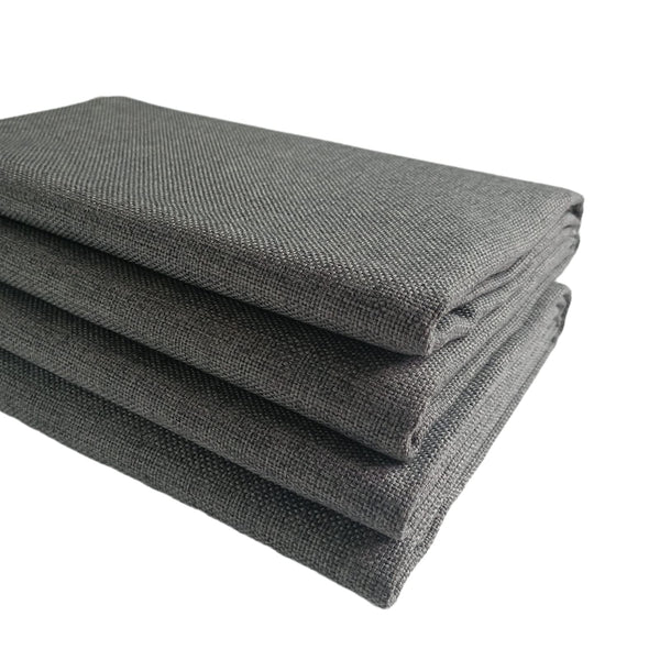 TinaKim Upholstery Fabric, Bamboo Faux Linen Mateiral, for Sofa Couch Chair Cover Sewing Repair (Blue 11, 3 Yards (57x 108 inch))