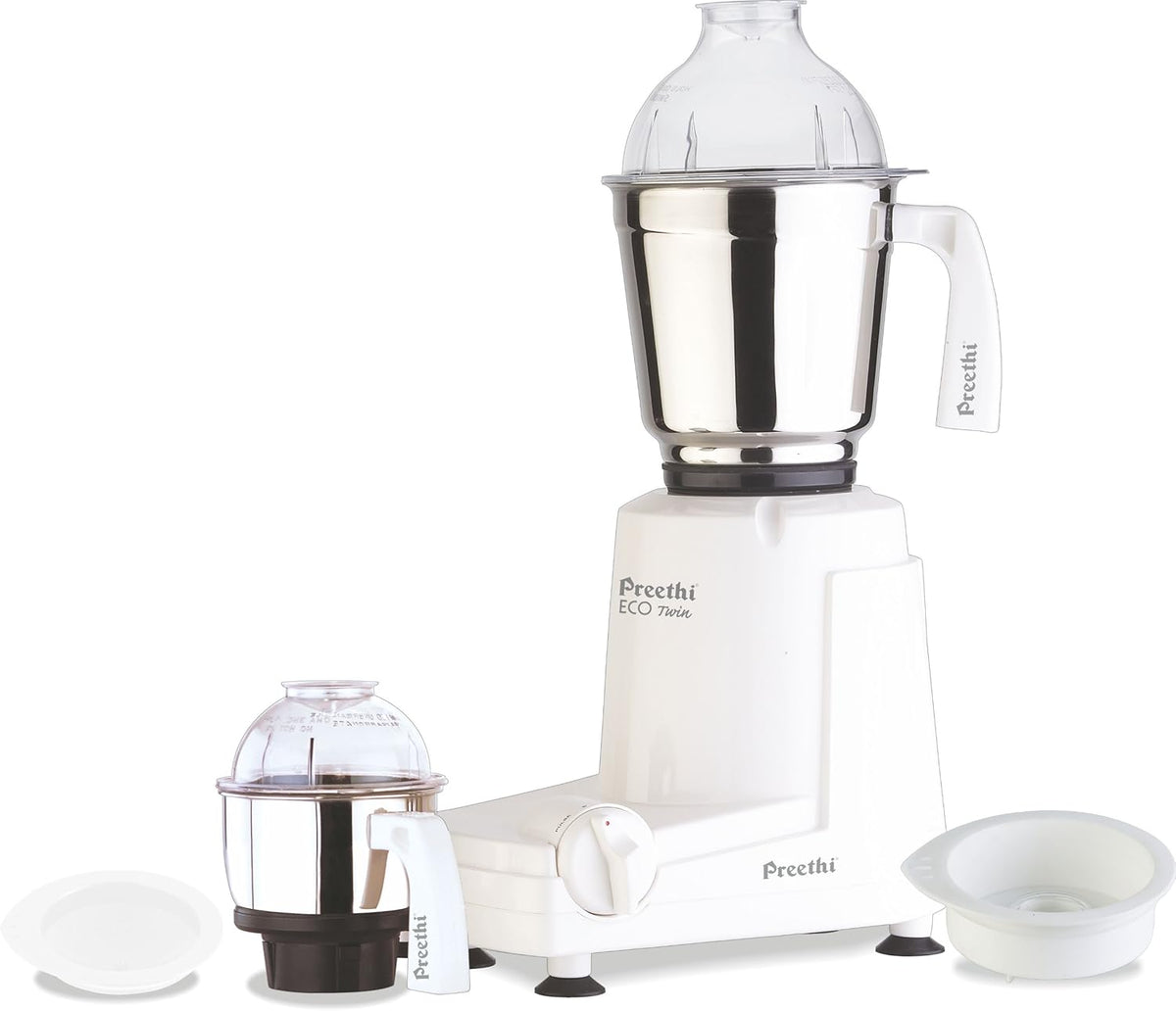 Preethi Eco Twin 2-Jar Mixer Grinder, 110-volt