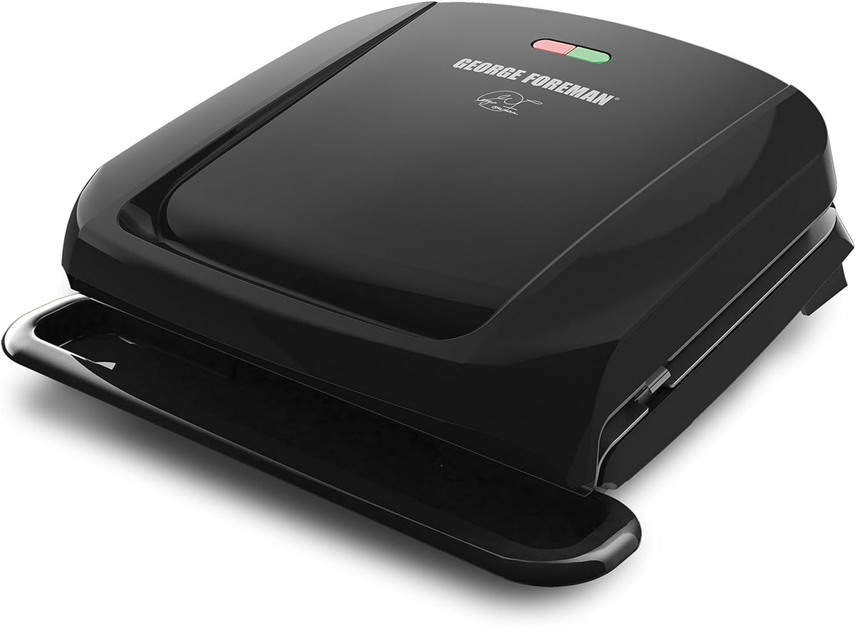 George Foreman GRP1060B 4 Serving Removable Plate Grill, Black