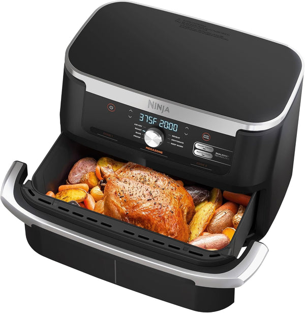 Ninja AD600CO Foodi DualZone FlexBasket Air Fryer 7 in 1 with 11-qt MegaZone