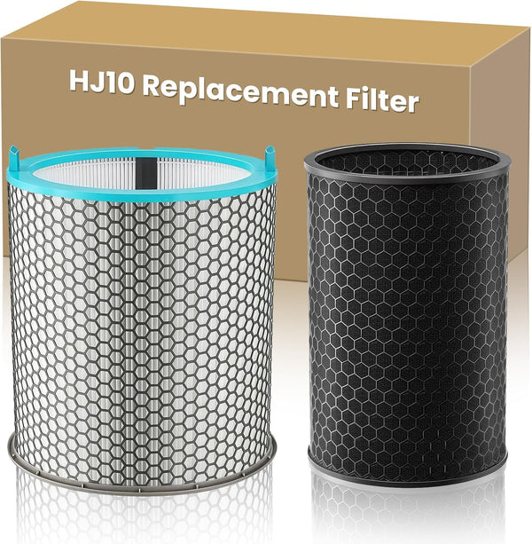 Hushjet Replacement Filter Compatible with Dyson Hushjet Air Purifier, 3 in 1 True HEPA High-Efficiency Activated Carbon -Filter for Pet Dander for Home Large Room