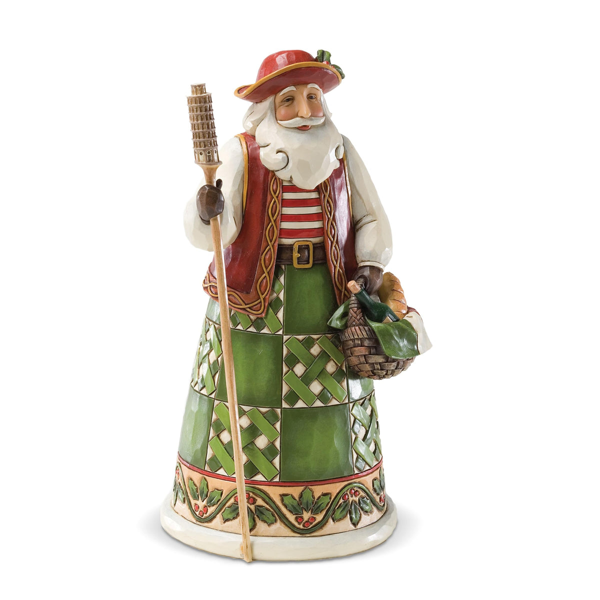 Jim Shore for Enesco Heartwood Creek Greek Santa Figurine, 7-Inch